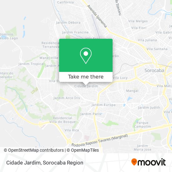 Cidade Jardim map