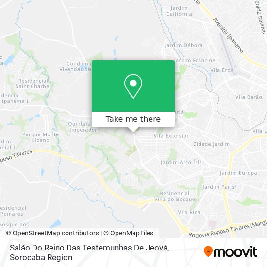 Salão Do Reino Das Testemunhas De Jeová map