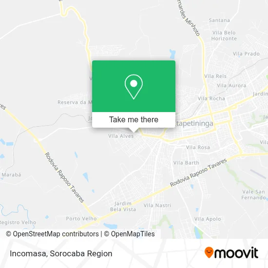 Incomasa map