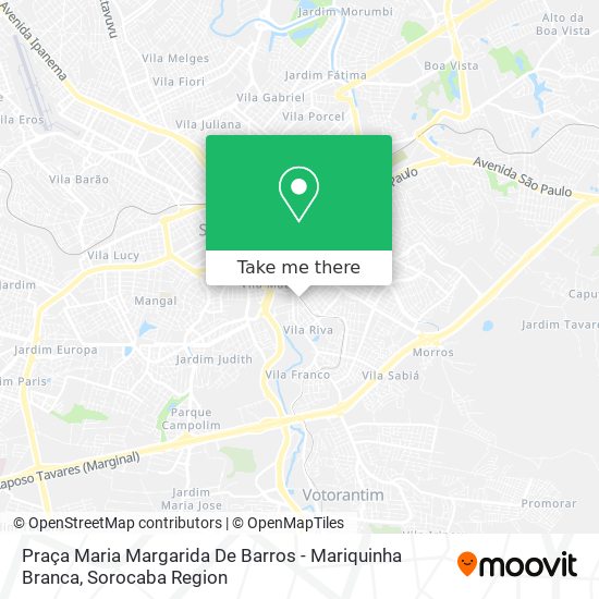 Praça Maria Margarida De Barros - Mariquinha Branca map