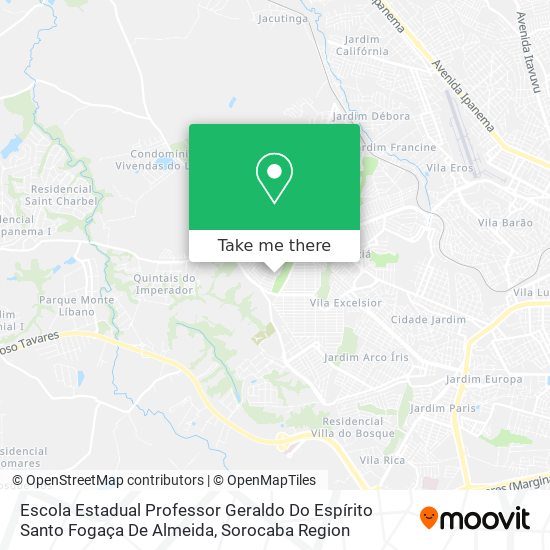 Escola Estadual Professor Geraldo Do Espírito Santo Fogaça De Almeida map