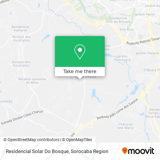 Mapa Residencial Solar Do Bosque