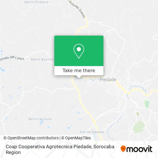 Coap Cooperativa Agrotecnica Piedade map