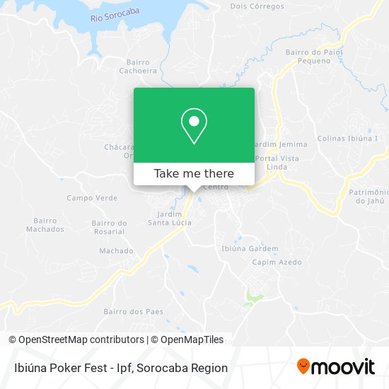 Ibiúna Poker Fest - Ipf map