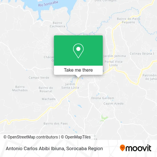 Antonio Carlos Abibi Ibiuna map