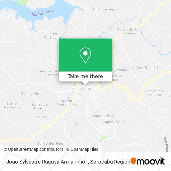 Joao Sylvestre Ragusa Armarinho - map