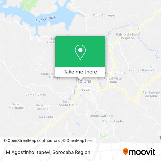 M Agostinho Itapevi map