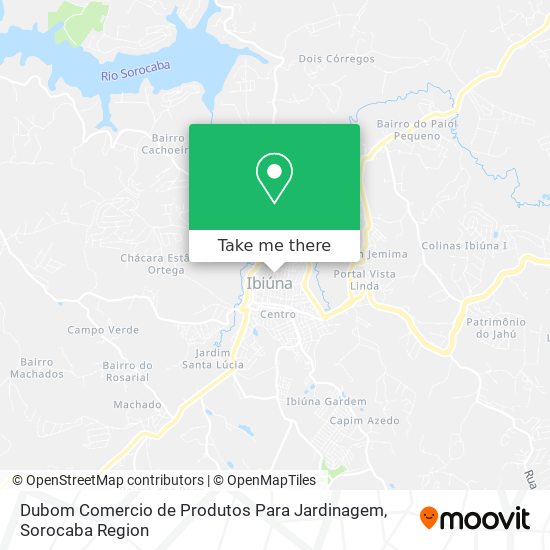 Mapa Dubom Comercio de Produtos Para Jardinagem