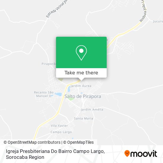 Igreja Presbiteriana Do Bairro Campo Largo map