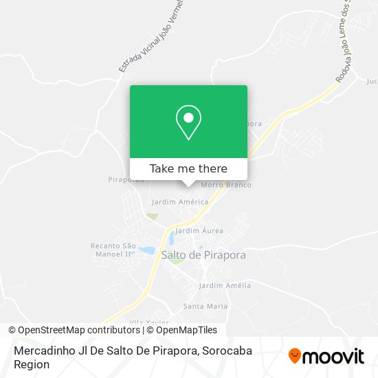 Mapa Mercadinho Jl De Salto De Pirapora