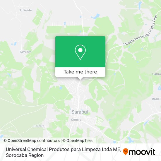 Mapa Universal Chemical Produtos para Limpeza Ltda ME
