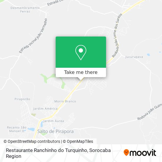 Mapa Restaurante Ranchinho do Turquinho