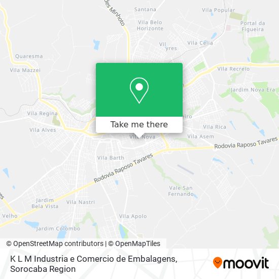 K L M Industria e Comercio de Embalagens map
