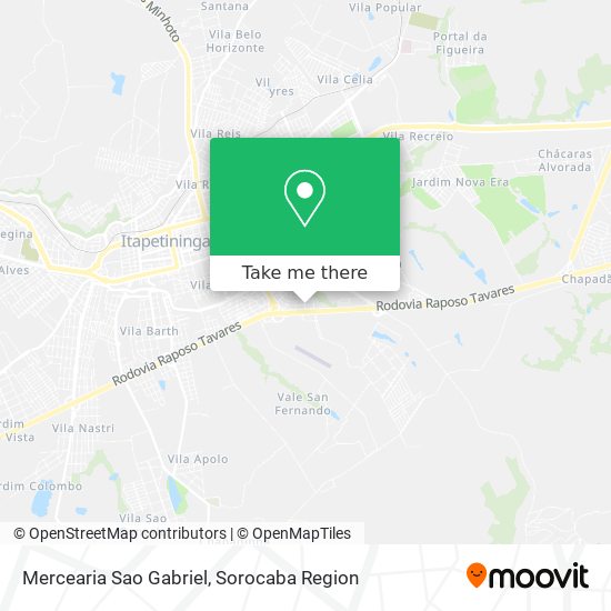 Mercearia Sao Gabriel map