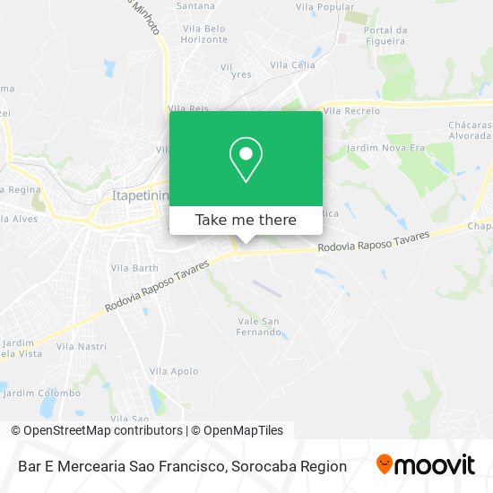 Bar E Mercearia Sao Francisco map