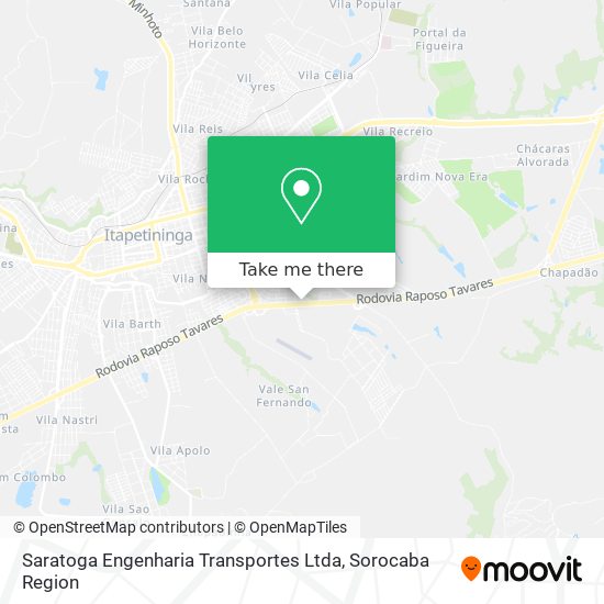 Saratoga Engenharia Transportes Ltda map