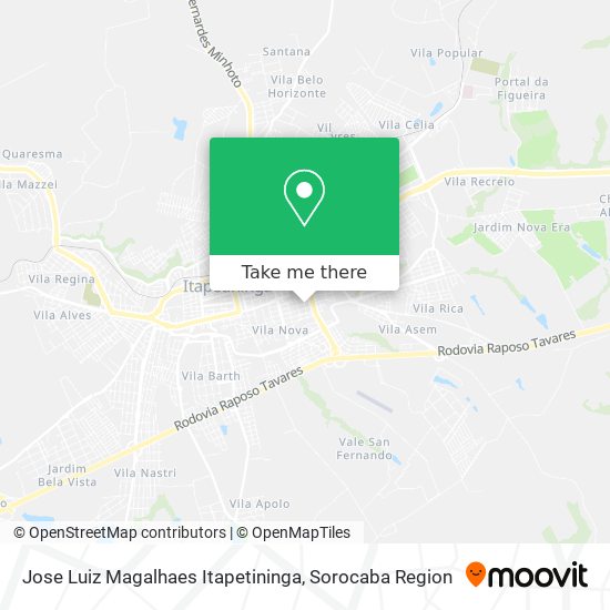 Jose Luiz Magalhaes Itapetininga map