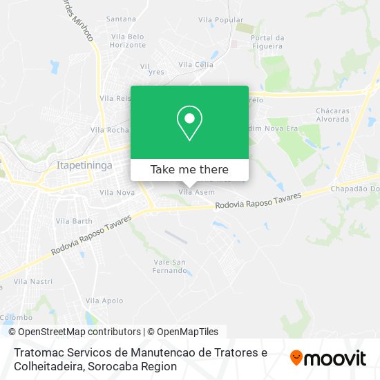 Tratomac Servicos de Manutencao de Tratores e Colheitadeira map