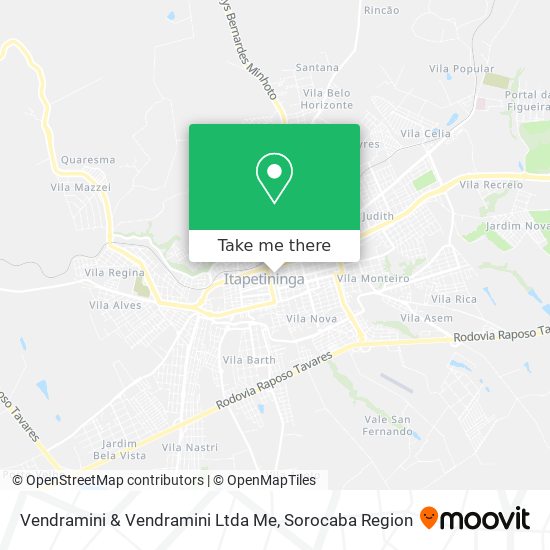 Mapa Vendramini & Vendramini Ltda Me