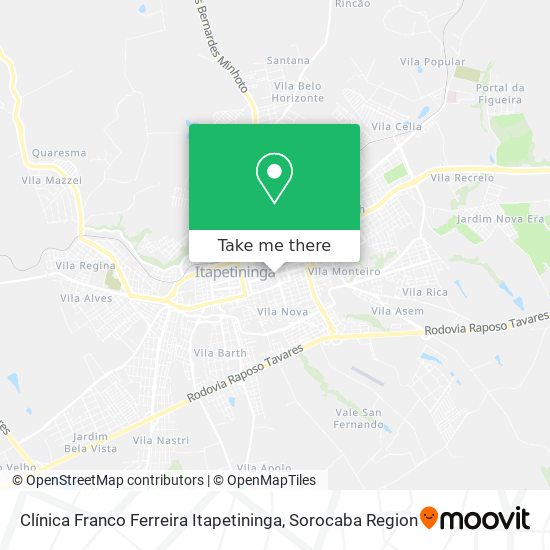 Clínica Franco Ferreira Itapetininga map