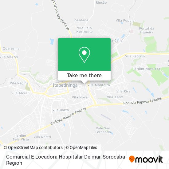 Comarcial E Locadora Hospitalar Delmar map