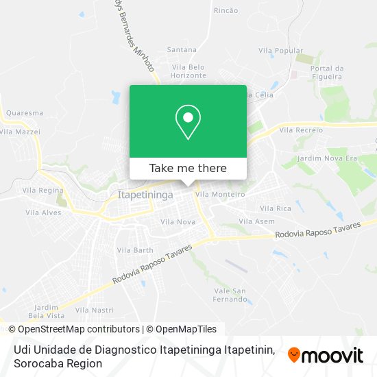 Mapa Udi Unidade de Diagnostico Itapetininga Itapetinin