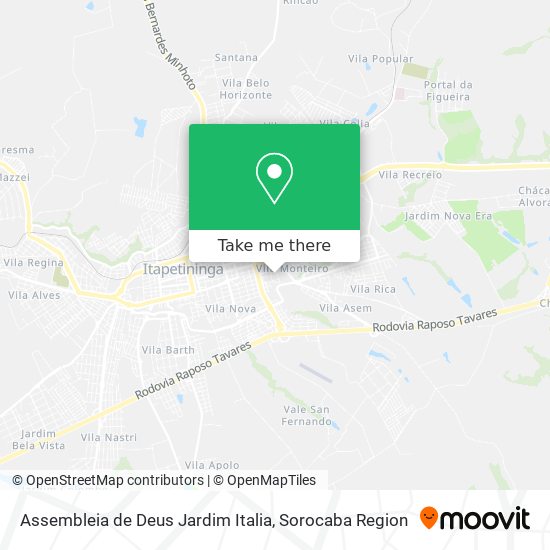 Assembleia de Deus Jardim Italia map