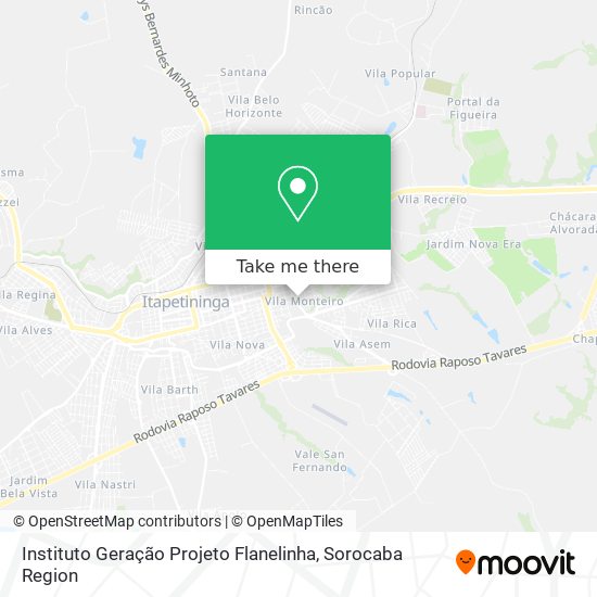 Instituto Geração Projeto Flanelinha map