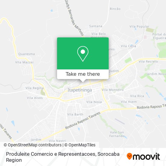 Produleite Comercio e Representacoes map