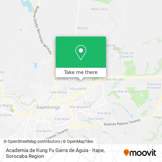 Academia de Kung Fu Garra de Águia - Itape map
