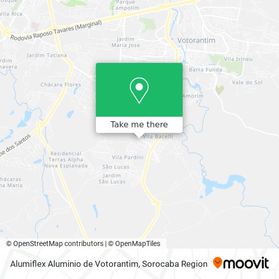 Mapa Alumiflex Aluminio de Votorantim