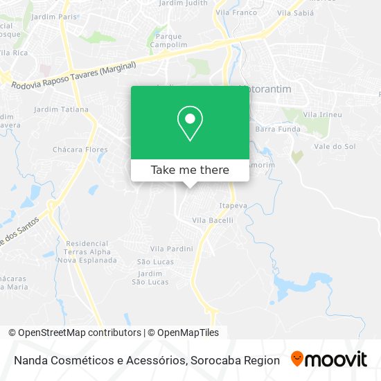 Nanda Cosméticos e Acessórios map