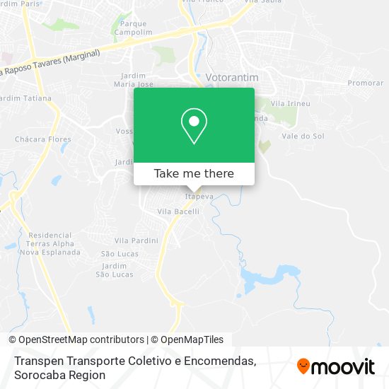 Transpen Transporte Coletivo e Encomendas map