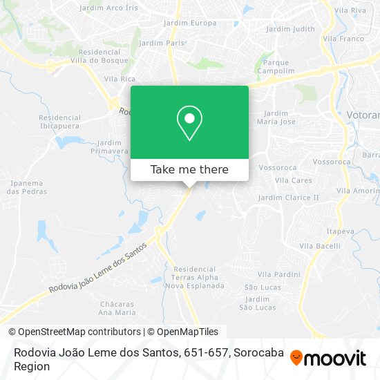 Rodovia João Leme dos Santos, 651-657 map