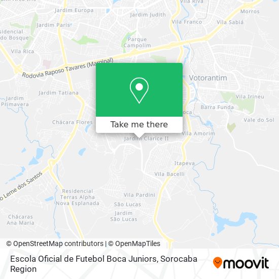 Escola Oficial de Futebol Boca Juniors map