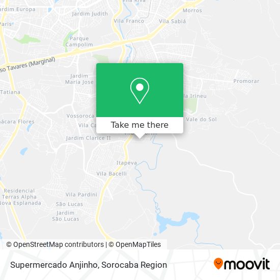 Supermercado Anjinho map