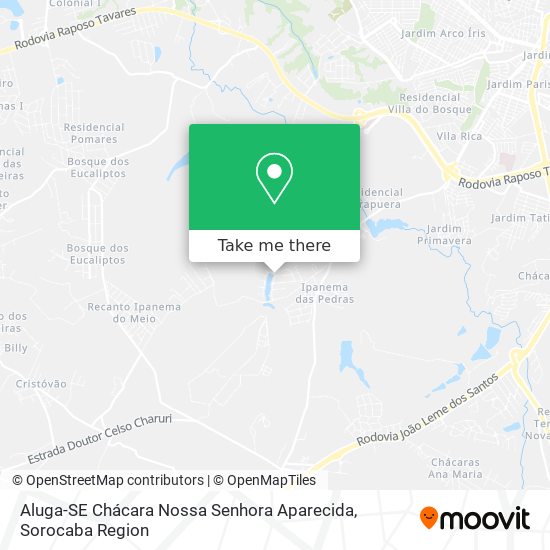 Aluga-SE Chácara Nossa Senhora Aparecida map