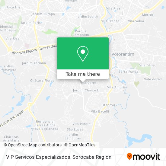 V P Servicos Especializados map