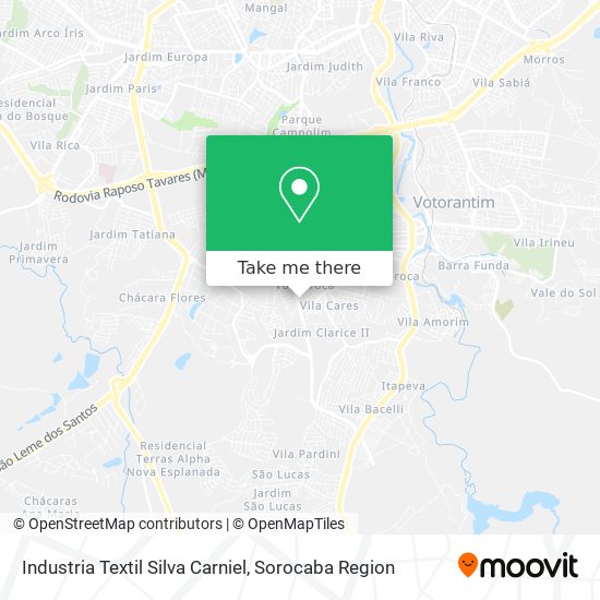 Industria Textil Silva Carniel map