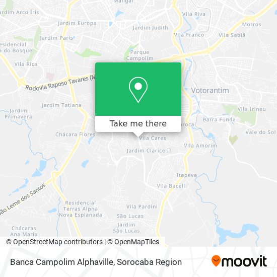 Banca Campolim Alphaville map