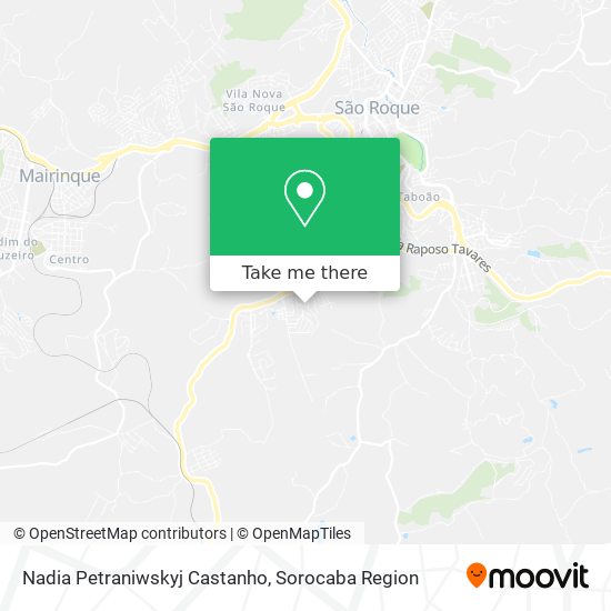 Nadia Petraniwskyj Castanho map