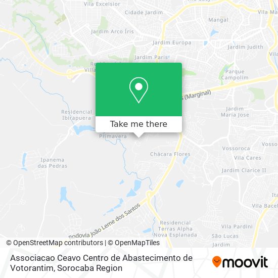 Associacao Ceavo Centro de Abastecimento de Votorantim map