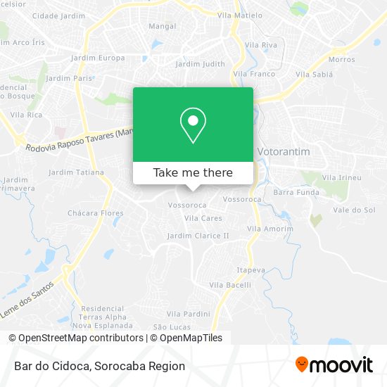 Bar do Cidoca map