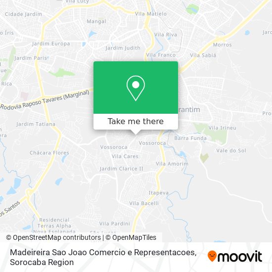 Madeireira Sao Joao Comercio e Representacoes map