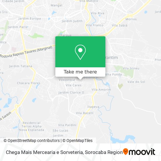 Chega Mais Mercearia e Sorveteria map