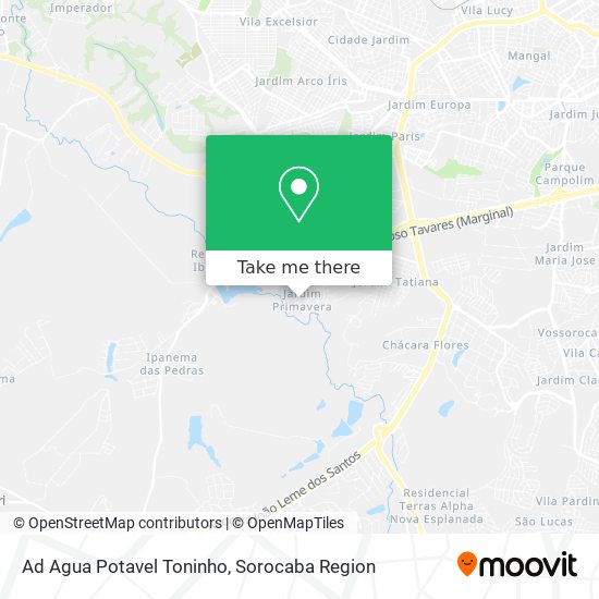 Ad Agua Potavel Toninho map