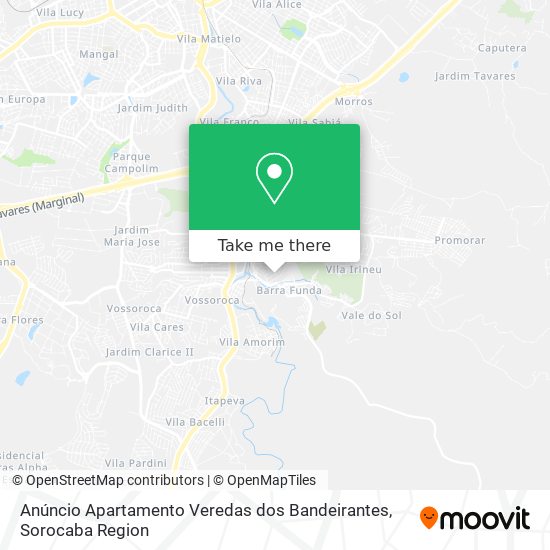 Anúncio Apartamento Veredas dos Bandeirantes map