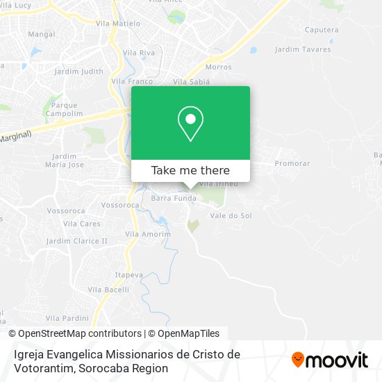 Igreja Evangelica Missionarios de Cristo de Votorantim map