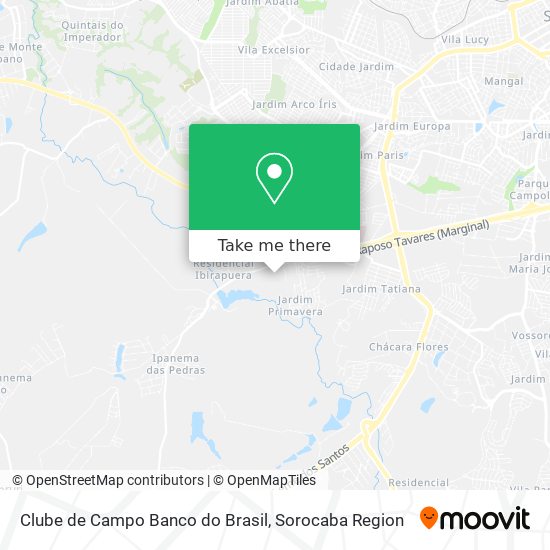 Clube de Campo Banco do Brasil map