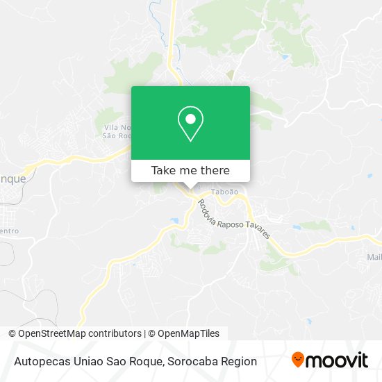 Autopecas Uniao Sao Roque map